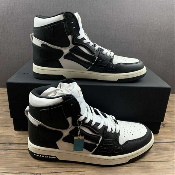 AMIRI Skeleton High Skel top Black Unisex Sneakers - Picture 13 of 13